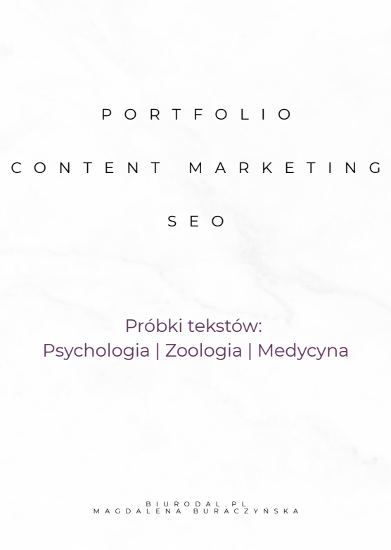 Portfolio tekstowe SEO - BiuroDal